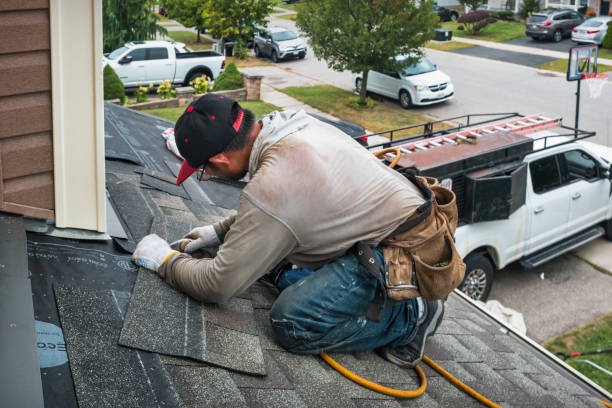 Professional Roof Leak Repair technician working in Rogers, ND